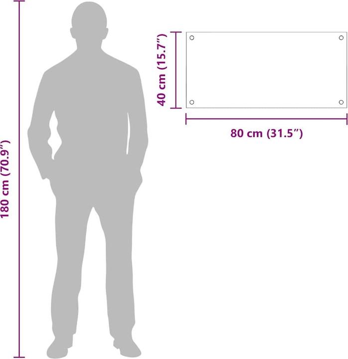 Actual product image vidaXL Küchenrückwand