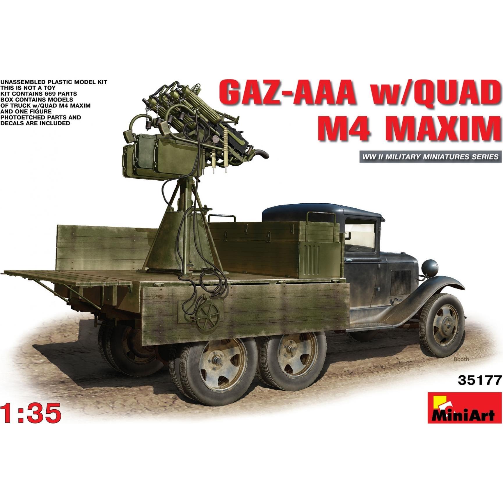 Mini art GAZ-AAA s/Quad M-4 Maxim