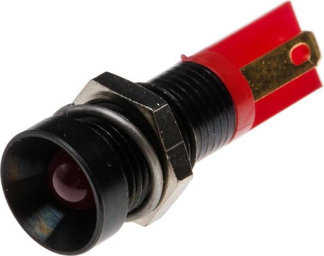Produktbild RS PRO LED versenkt 8mm schwarz 2VDC HE rot