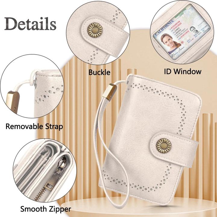 Produktbild Only-Bags.Store Brieftasche Grosse Kapazität PU-Leder Vintage Brieftasche