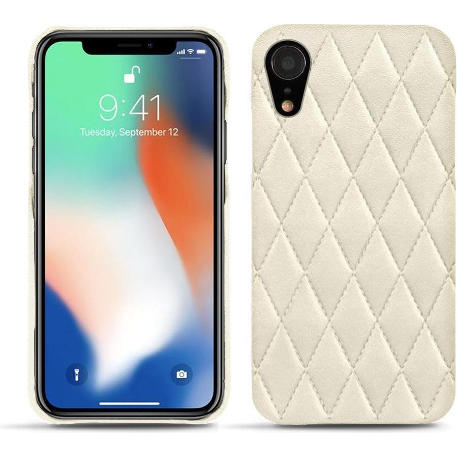 Noreve Lederschutzhülle (Apple iPhone XR), Smartphone Hülle, Weiss