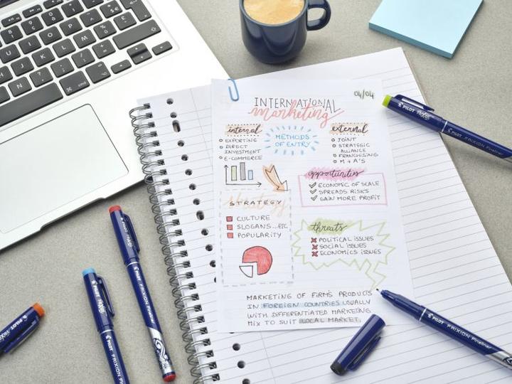 Image du produit Pilot FriXion Fineliner x3 Fancy (Violet, Rose, Vert clair, Bleu foncé, 3 x)