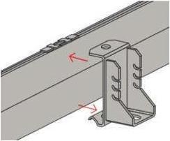 Produktbild Fischer Montageschiene FUS passend für 41/41 gelocht 3000 mm
