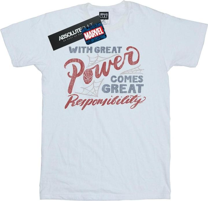 Image du produit - T-shirt SPIDER-MAN GREAT RESPONSIBILITY - Homme (XL)