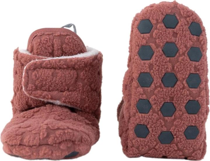 Actual product image Lodger Slippers Fleece Folklore Rosewood 0-3 Mt. (62/68)