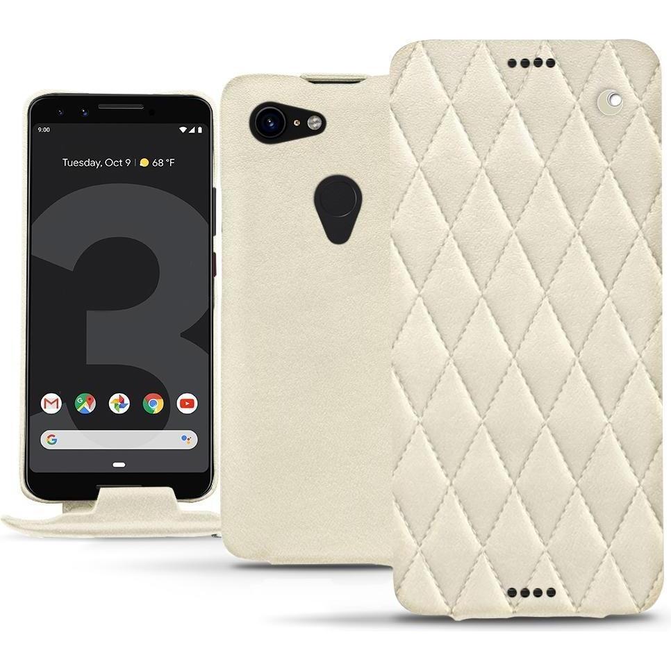 Noreve Lederschutzhülle vertikal (Google Pixel 3), Smartphone Hülle, Weiss