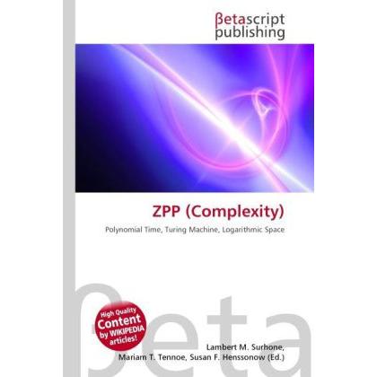 ZPP (Complexity), Fachbücher von Lambert M. Surhone, Miriam T. Timpledon, Susan F. Marseken