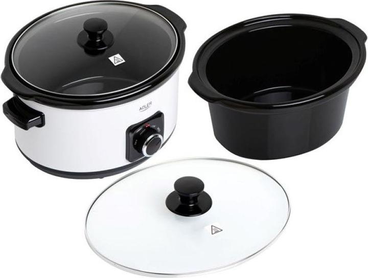 Actual product image Adler AD 6413r Slow cooker, 5.8L, White