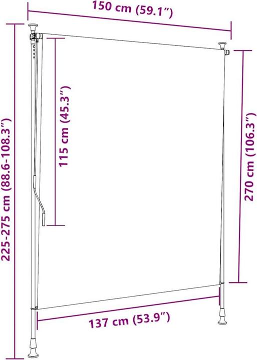 Image du produit vidaXL Madeline (150 x 270 cm)