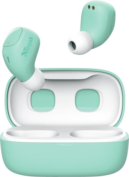Actual product image Trust Nika Compact Blueth Earphones Mint (ANC, 8 h, Wireless)