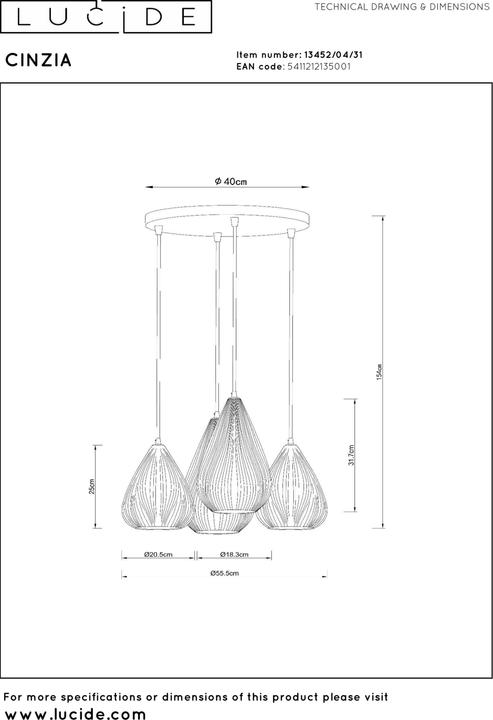 Produktbild Lucide Cinzia (E27)