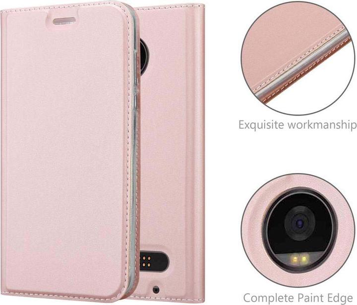 Actual product image Cadorabo Book Classy Style Cover (Motorola Moto Z2 Play)