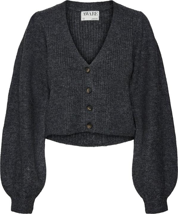 Immagine prodotto Vero Moda Vestibilità regolare Scollo a V Polsini a coste Maniche a palloncino Cardigan Cardigan (L)