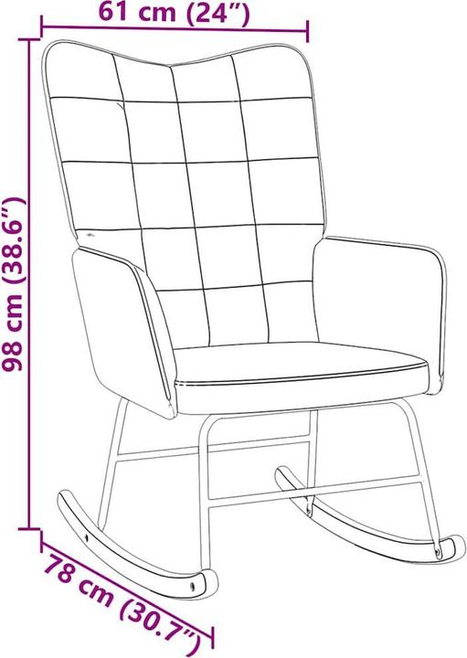 Produktbild vidaXL Schaukelstuhl