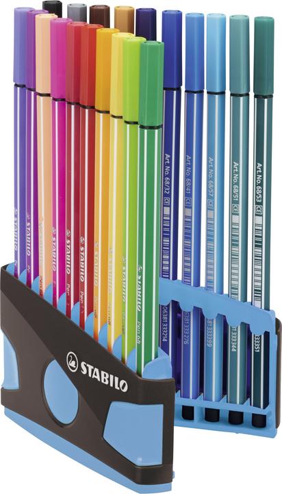 Immagine prodotto STABILO Penna 68 Pennarello premium (Multicolore, 20 x)