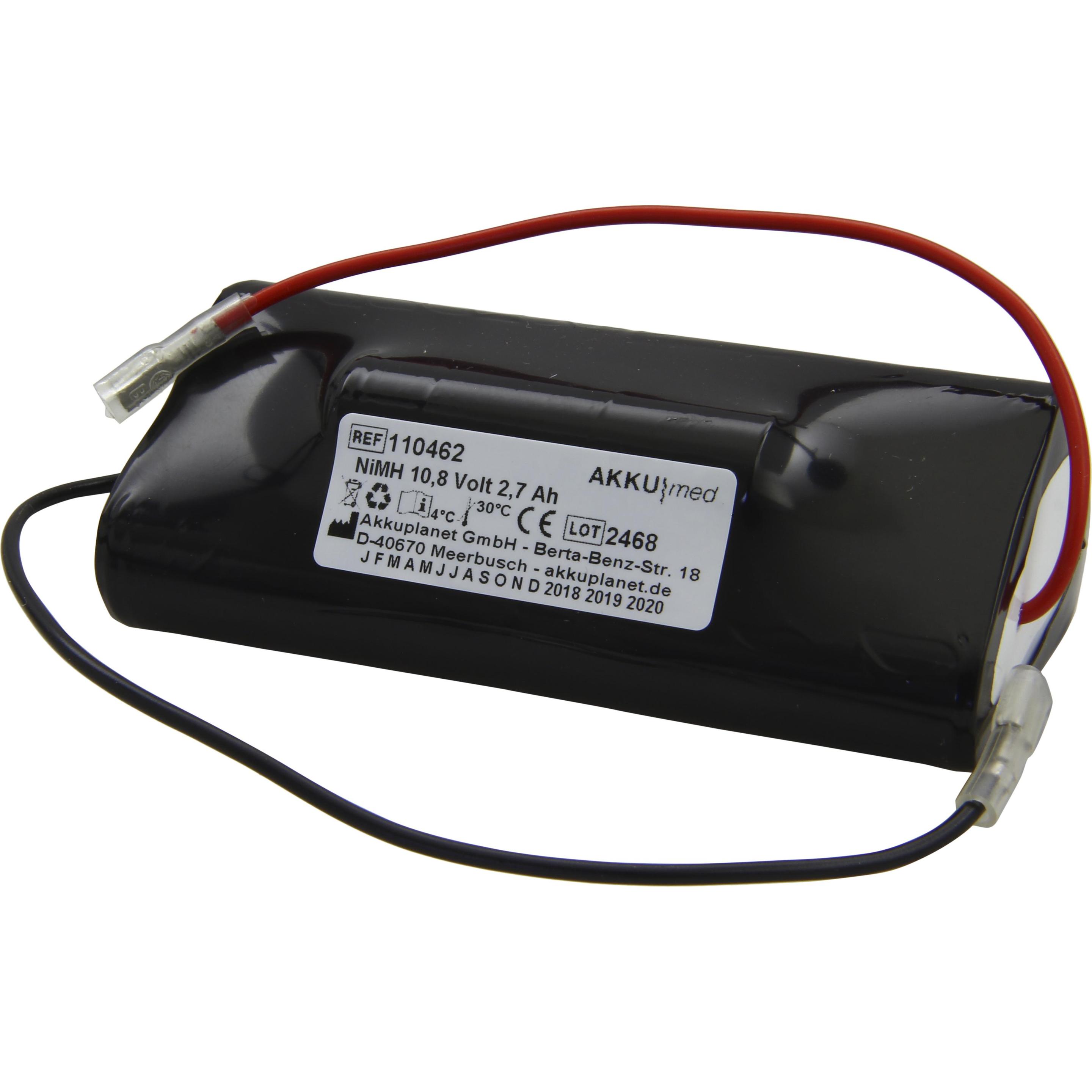 XCell NiMH Akku passend für Quest AC-Tester - Typ 704080 - 10,8 Volt 2,7 Ah (1 Stk., 2700 mAh, Ladegerät inkl. Akku), Ak...