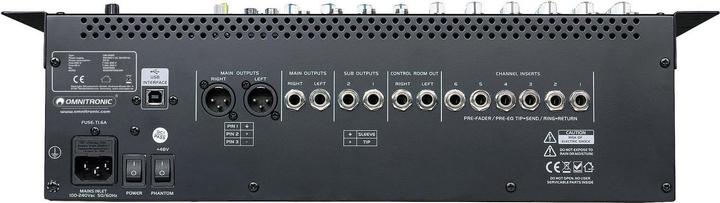 Immagine prodotto Omnitronic MIXER USB LMC2022FX