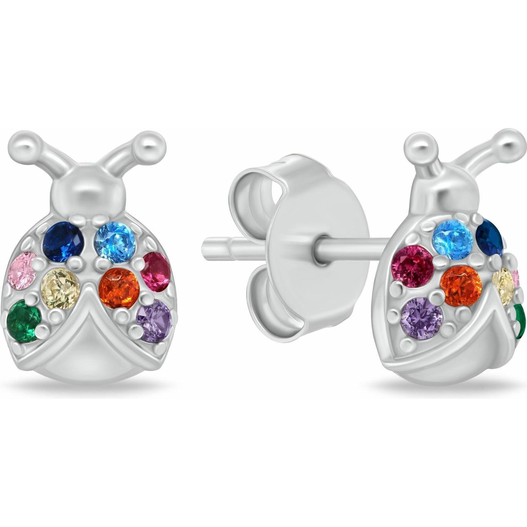 Brilio, Ohrringe, Silver - Silver dangle earrings with clear zircons EA1101W