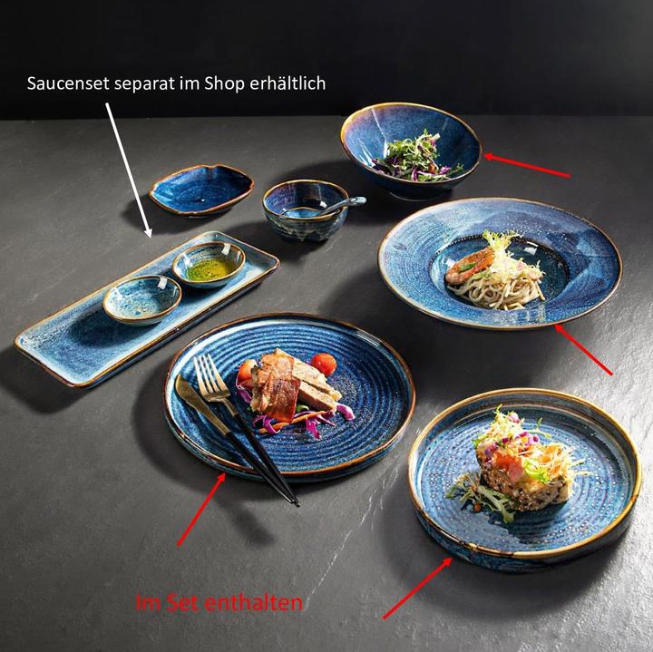 Actual product image Spa Solutions Mykonos crockery set complete 16 pieces (16 pcs.)