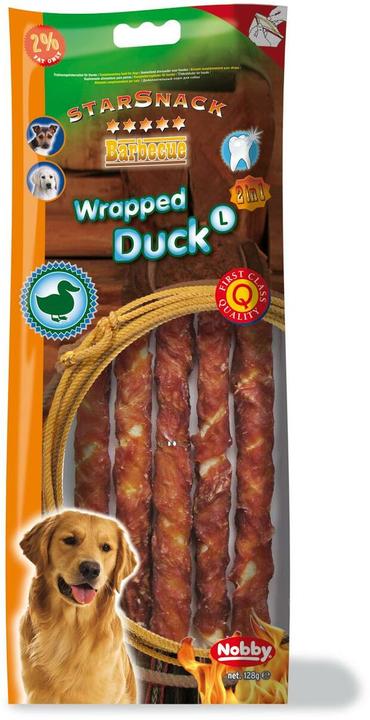 Nobby StarSnack Barbecue Wrapped Duck (Adult, 5 pcs., 128 g)