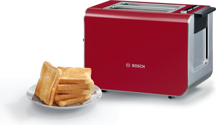 Produktbild Bosch Hausgeräte Kompakt Toaster, Styline, Rot, TAT8614N