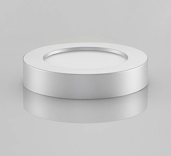 Image du produit Prios Edwina LED plafonnier, argent, 17,7 cm (820 lm)