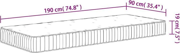 Immagine prodotto vidaXL Jeronima (90 x 190 cm)