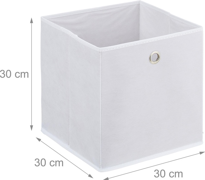 Actual product image Relaxdays 4x storage box (30 x 30 x 30 cm, 8.71 l)