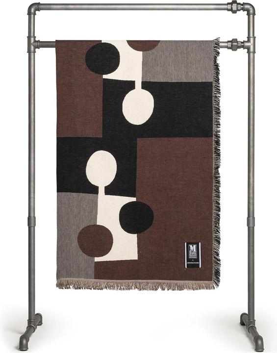 Actual product image Markslöjd Blanket Lia 170 x 130 cm, Red / White / Black (170 x 130 cm)
