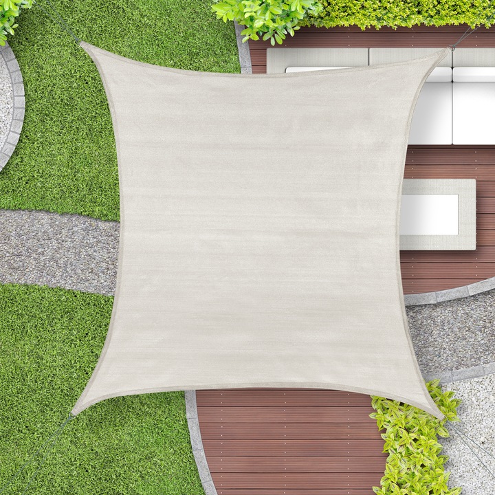Actual product image Relaxdays Shade sail (200 x 200 x 0.2 cm)