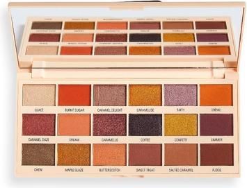 Actual product image Makeup Revolution Chocolate Carmel Nudes Eye Shadow Palette