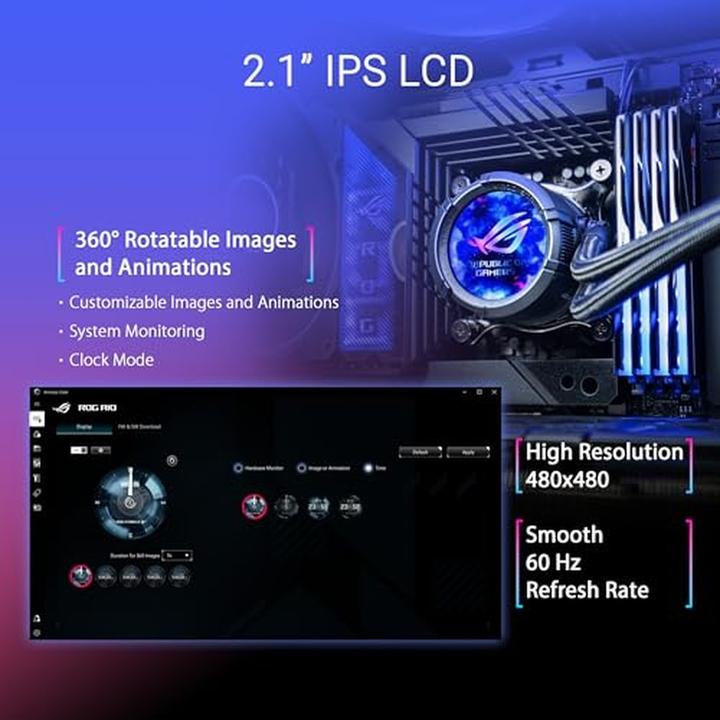Immagine prodotto ASUS ROG STRIX LC III 360 ARGB LCD (schwarz)