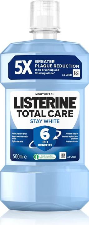 Actual product image Listerine Total Care Stay White Mouthwash (500 ml, Mouthwash)
