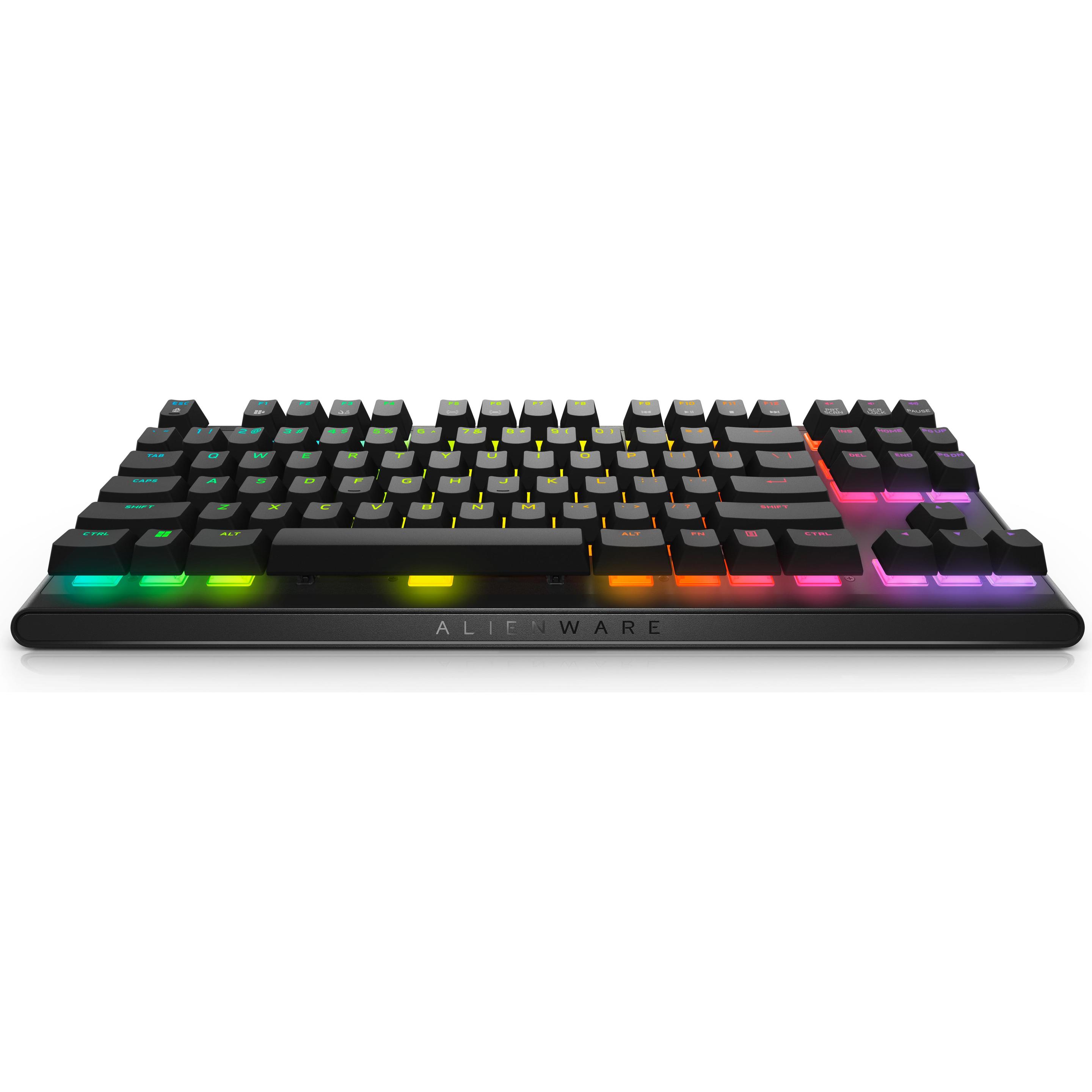 Dell Alienware AW420K (US, Kabelgebunden), Tastatur, Schwarz