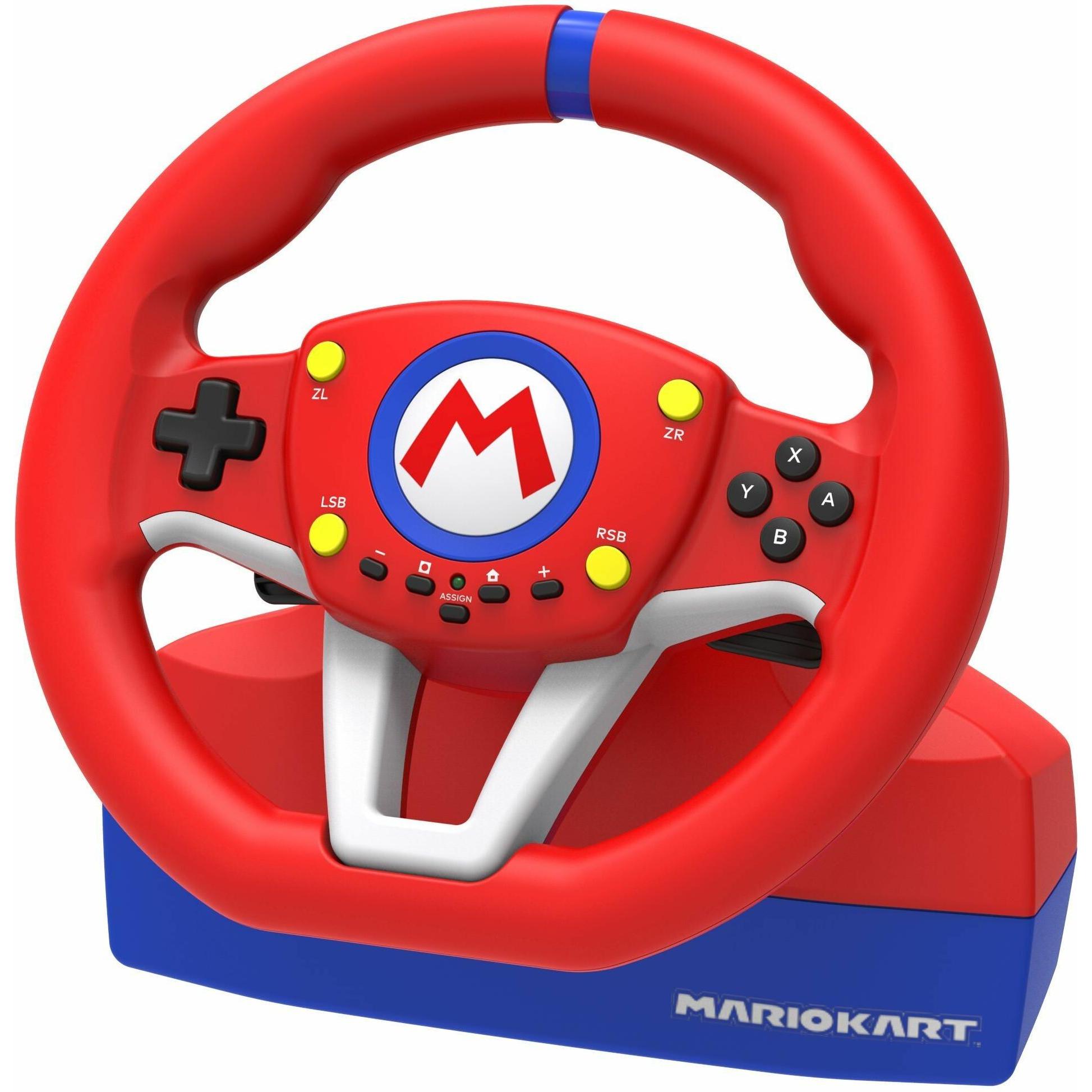 Thumbnail - HORI Mario Kart Racing Wheel Pro Mini (Switch), Gaming Controller, Rot