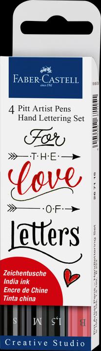 Faber-Castell Pitt Artist Pen Handlettering (Mehrfarbig, 4 x)