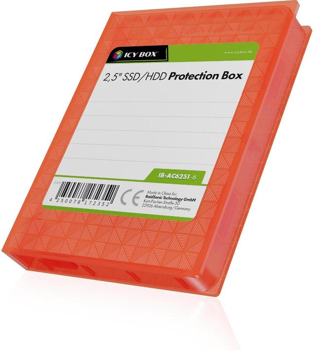 Produktbild Icy Box IB-AC6251-6 2.5"-Festplatte Schutzgehäuse 6er Pack