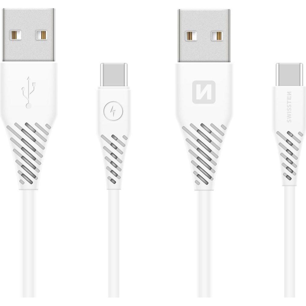 Swissten Datenkabel USB / USB-C 3.1 1.5 M (9mm) (1.50 m, USB 3.1), USB Kabel