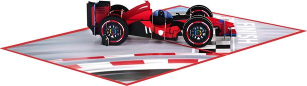 MU Classic 3D Pop-Up Grusskarte Formel 1 Rennwagen (1 pcs.)
