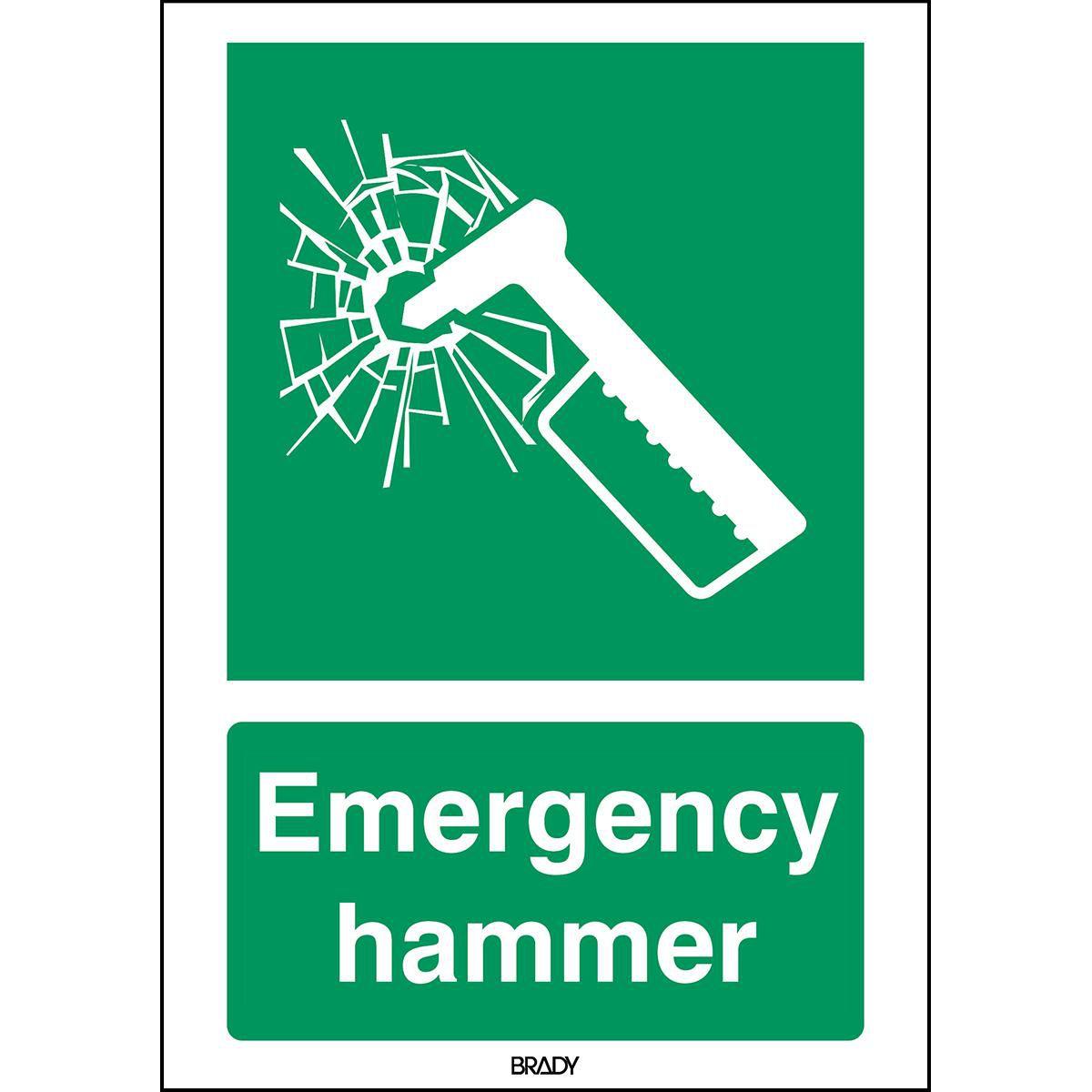 Brady, Sicherheitskennzeichnung, ISO Safety Sign - Emergency