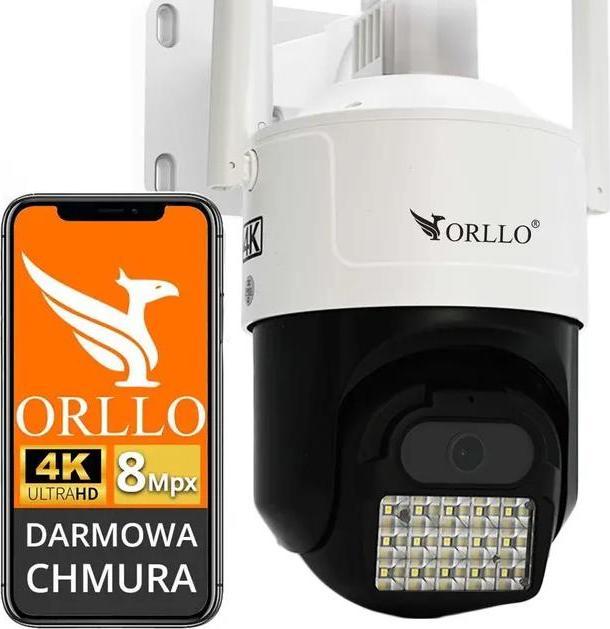 Actual product image Orllo IP-Kamera Z17 4K rotierend GSM mit SIM-Karte (3840 x 2160 pixels)