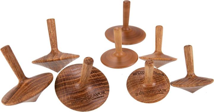 Produktbild La Mia! Toller Kreisel aus Holz - Eiche geölt gedrechselt