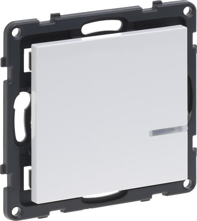 Actual product image Legrand SEANO with Netatmo wall transmitter light - 1-fold, 1 rocker switch, LED battery status, mounting