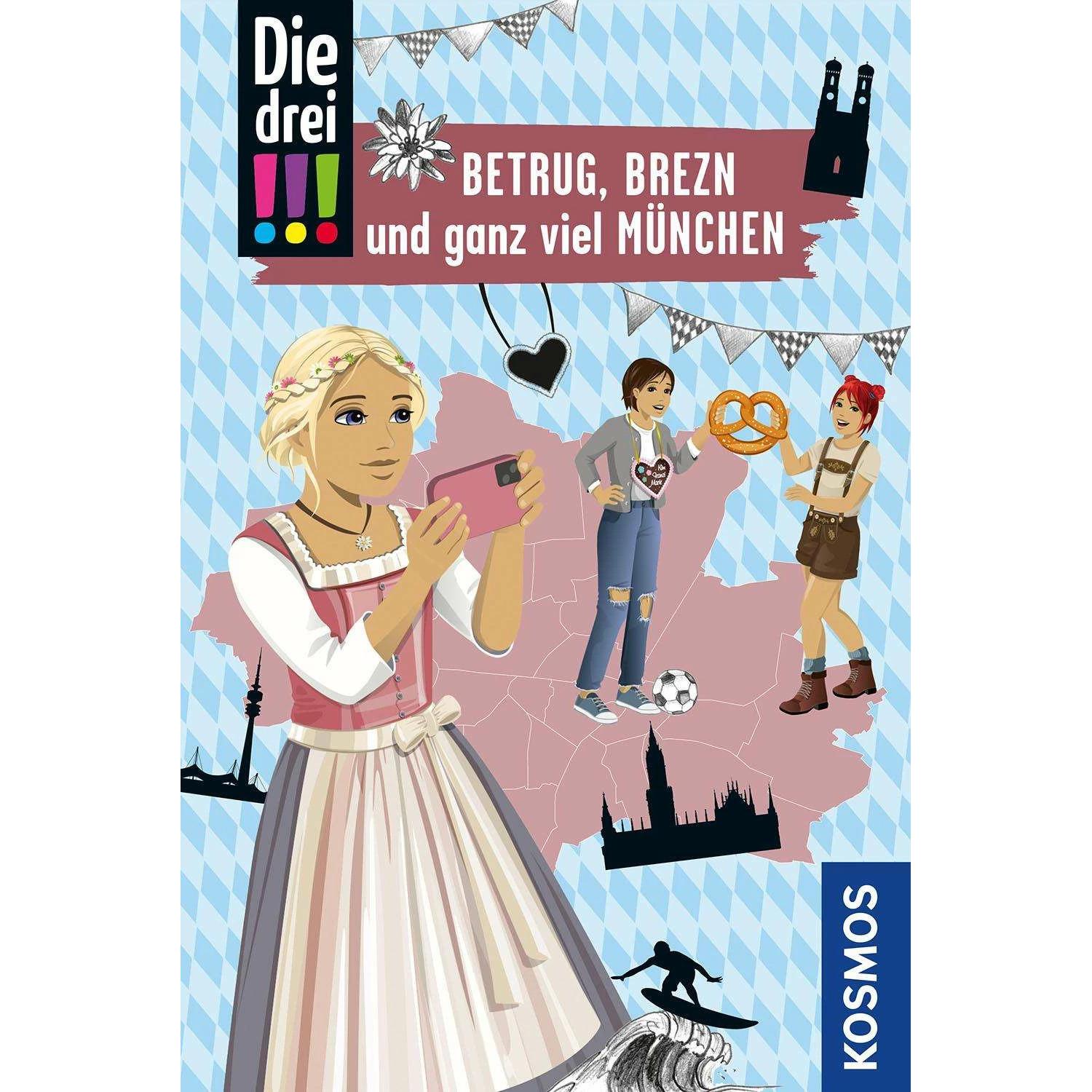 Die drei!!!, Betrug, Brezn und ganz viel München, Kinderbücher von Henriette Wich, Ina Biber, Franziska Misselwitz