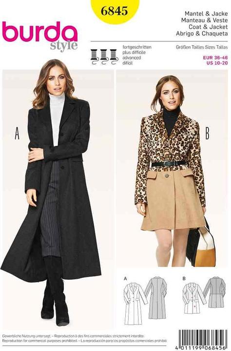 Schnittmuster Mantel + Jacke