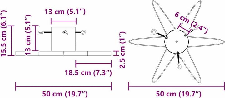 Produktbild vidaXL Weihnachtsbaumständer
