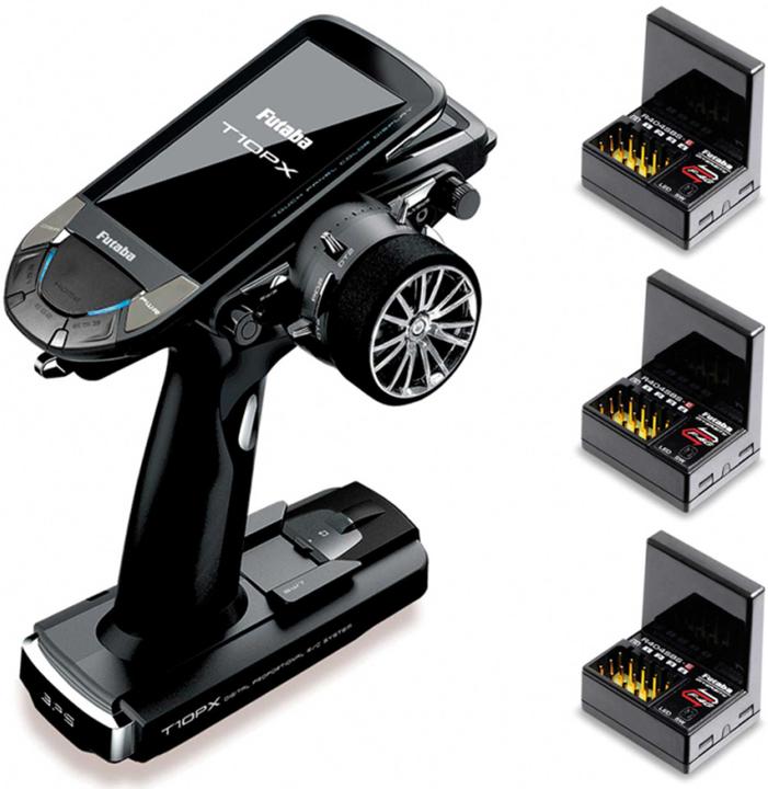 Produktbild Futaba T10PX + 3x R404SBS-E Empfänger Aktion! Car & Boat High End Fernsteuerung