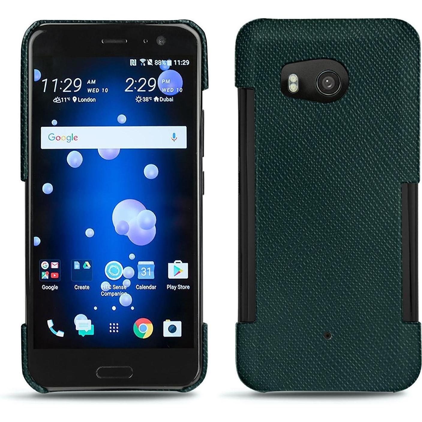 Noreve Lederschutzhülle (HTC U11), Smartphone Hülle, Grün