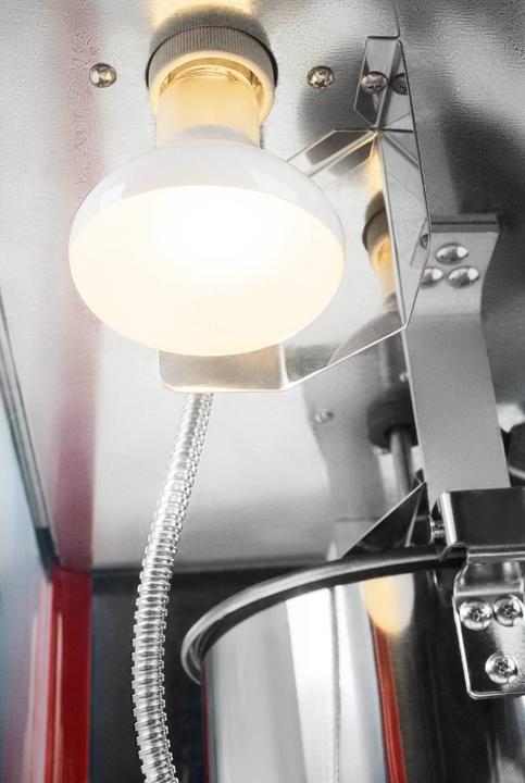 Produktbild Royal Catering Popcornmaschine Popcornmaker Snack-Automat retro 5 - 6 kg/h (16 l/h) 150 / 180 °C0 rot