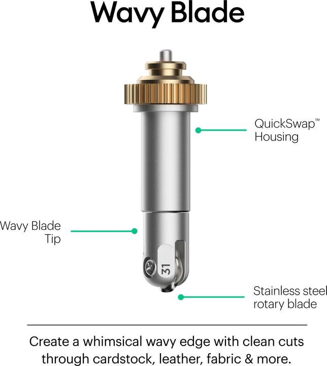 Actual product image Cricut Spare blade wave cut